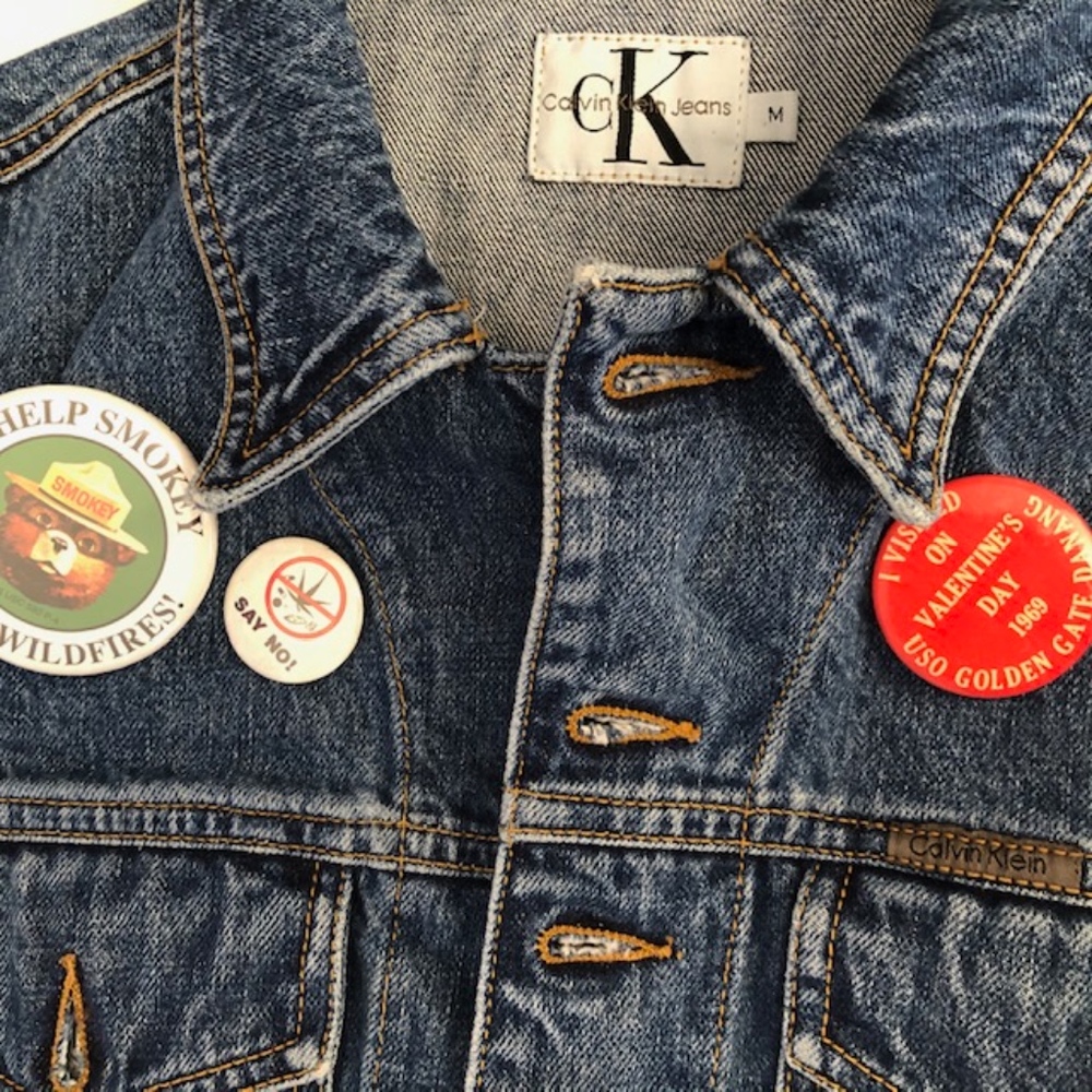 Calvin Klein Denim Vest Rare - Picture 6 of 10